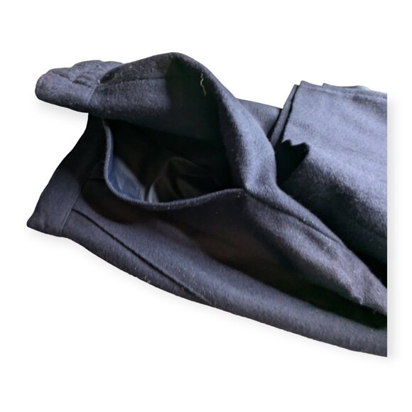 Vintage Sag Harbor Navy Blue Lined Wool Pencil Skirt Size 14 - Picture 12 of 12